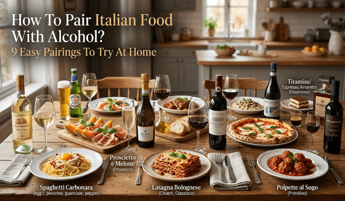 How To Pair Italian Food With Alcohol? 9 Easy Pairings To Try At Home