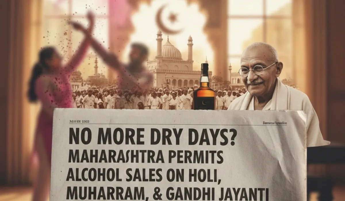 No More Dry Days? Maharashtra Permits Alcohol Sales On Holi, Muharram, And Gandhi Jayanti