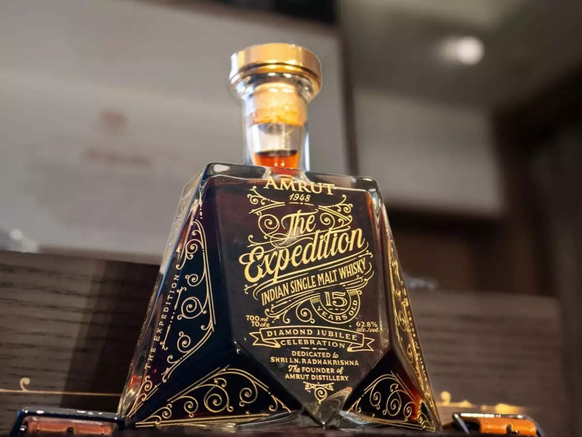 Amrut Launches India’s Oldest and Most Expensive Single Malt Whisky, 'Expedition'
