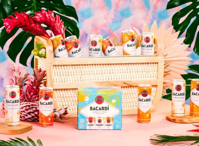 Bacardi canned cocktails.