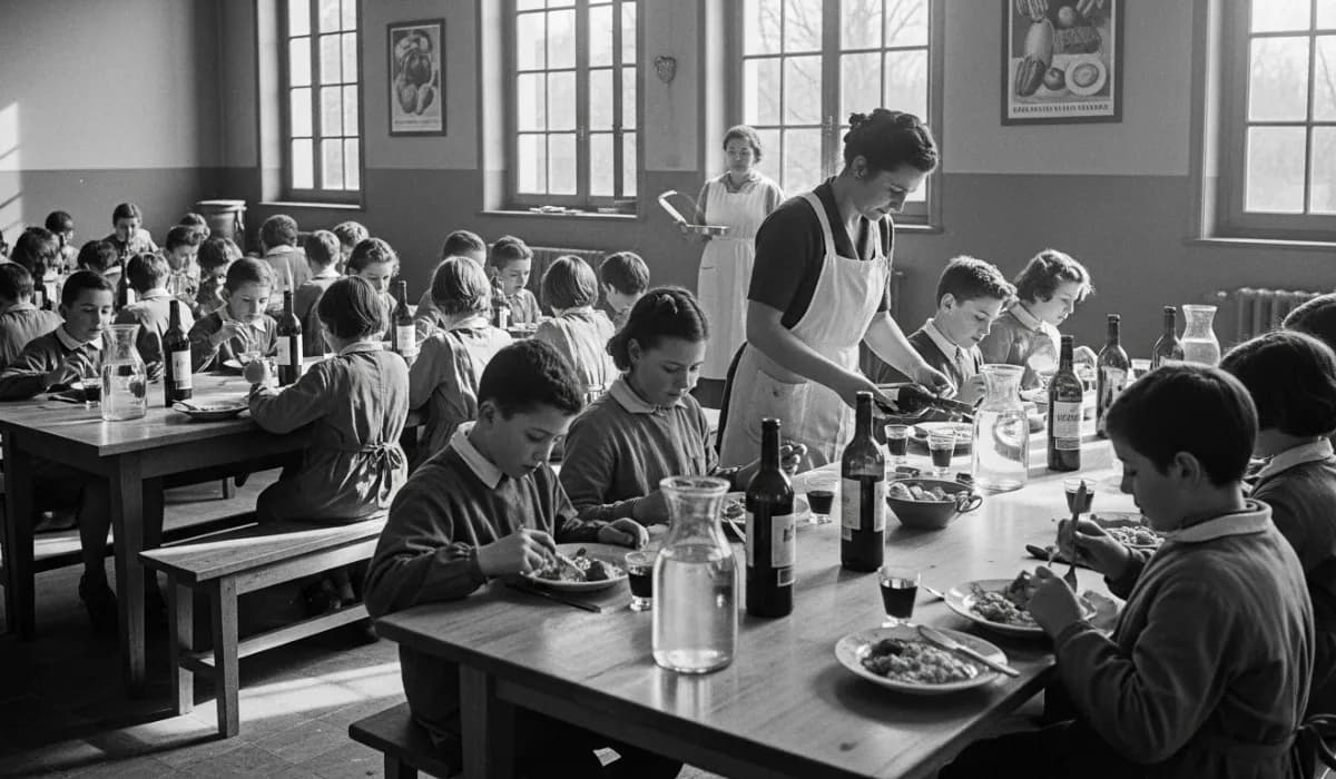 Wine In The School Canteen: What The Records Show For France