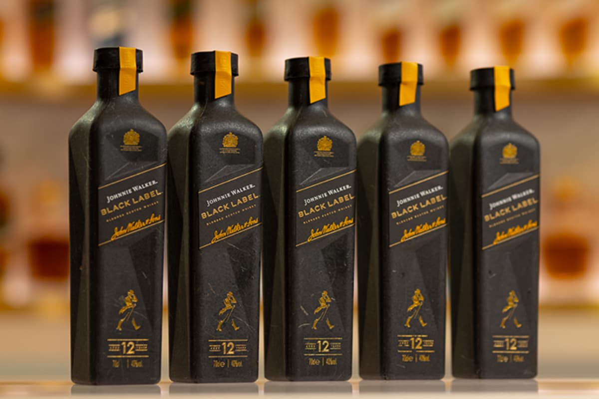 Johnnie Walker Black Label Launches First-Of-Its-Kind 90% Paper-Based Bottle Trial