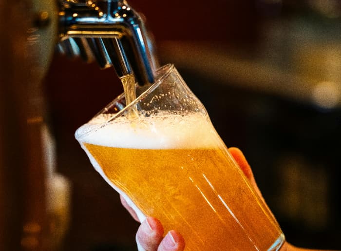 Beer on tap