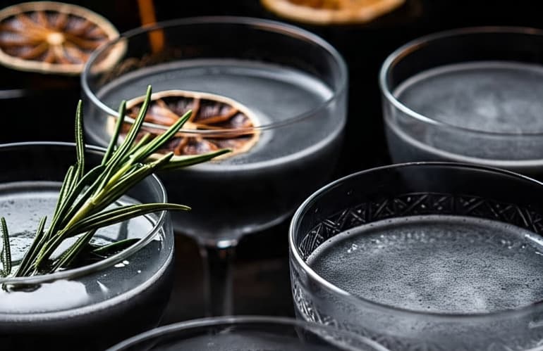 charcoal cocktails