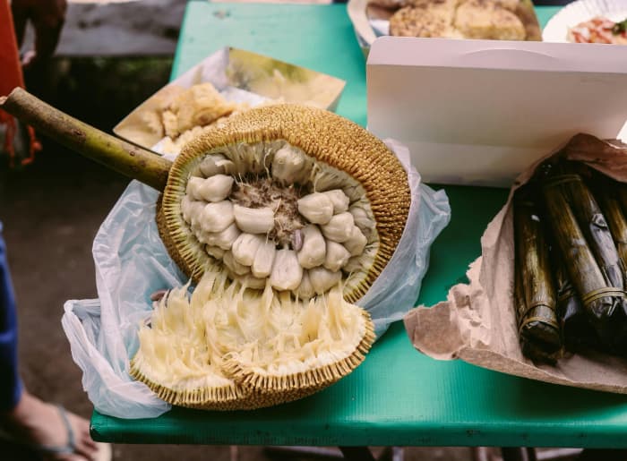 Jackfruit opened up