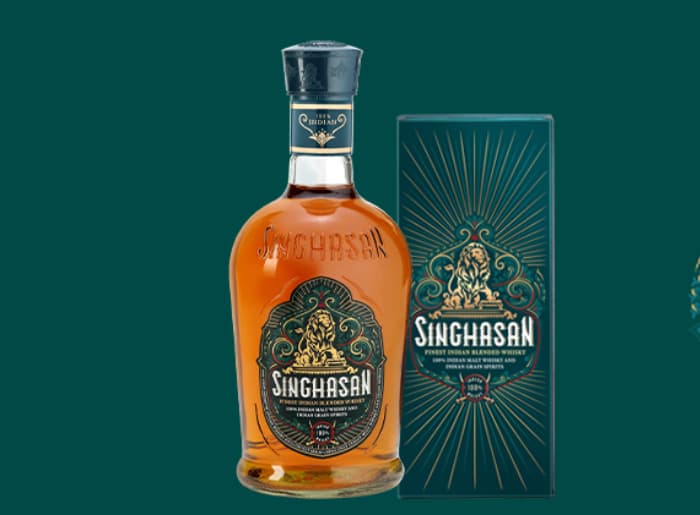 India’s First 100% Premium Blended Whisky, Singhasan, Is Here!