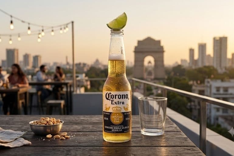 corona extra with lemon