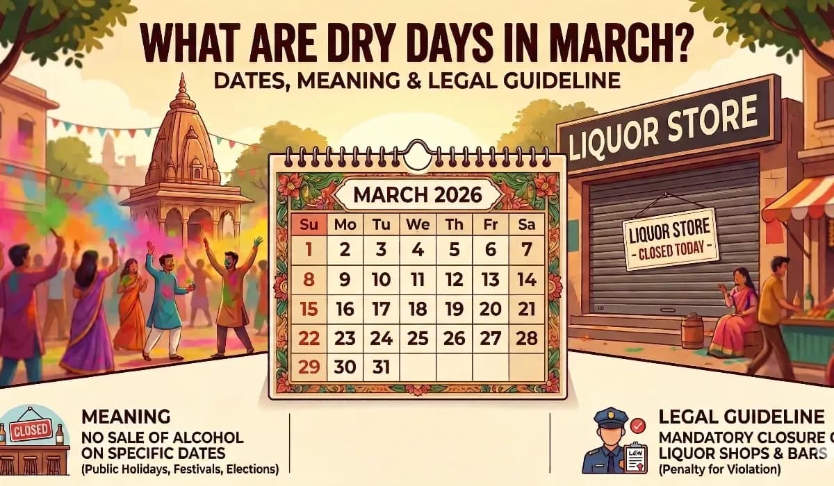 What Are The Dry Days In March? Dates, Meaning & Legal Guidelines