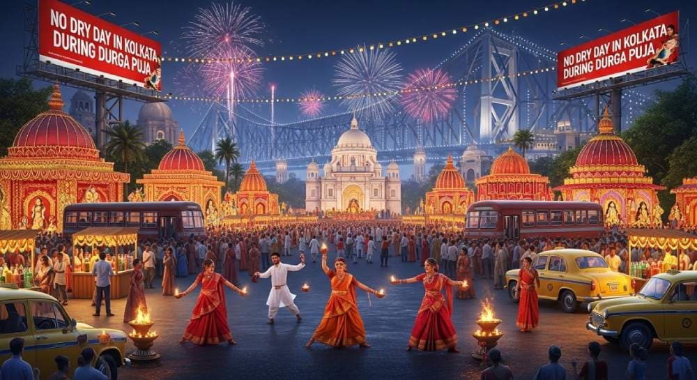 Is Durga Puja a dry day in Kolkata