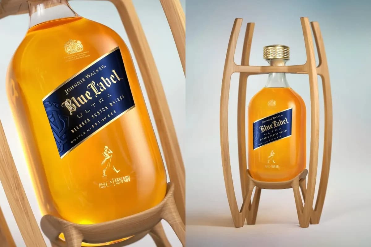 Johnnie Walker Blue Label Ultra Sets Record with World’s Lightest Whisky Bottle