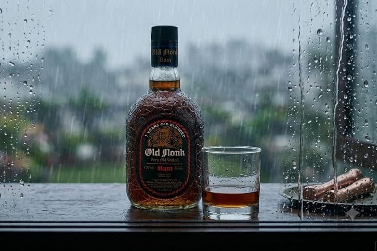 old monk label