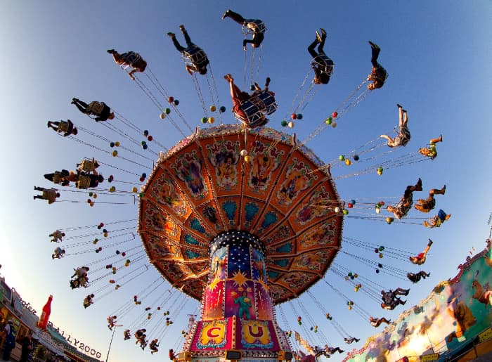 Rides at Oktoberfest