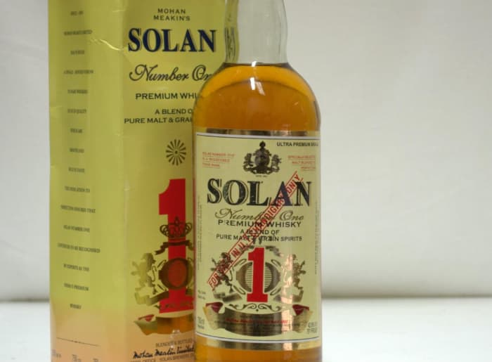 Solan No.1 whisky bottle representing the historic Solan distillery tradition