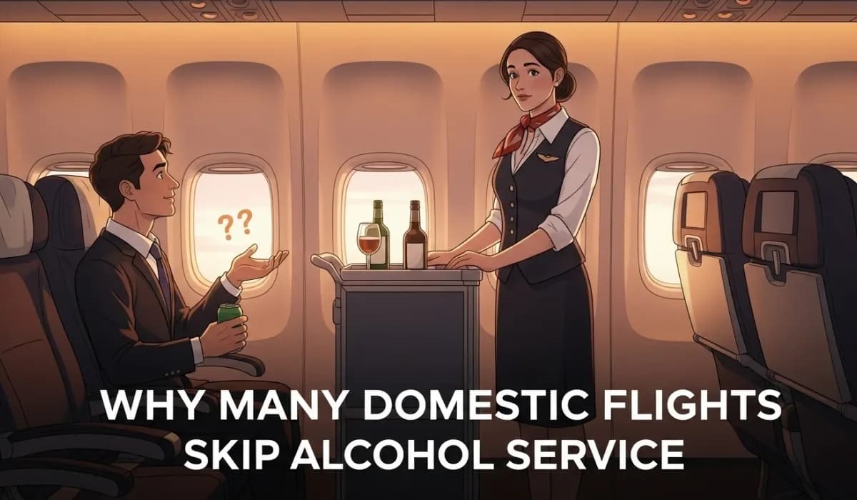Why Many Domestic Flights Skip Alcohol Service: Safety, Cost, And Time Efficiency