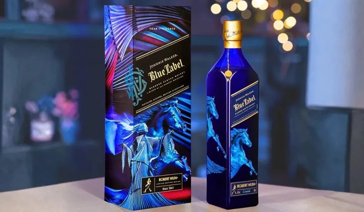 Johnnie Walker Launches Limited Edition Blue Label Year Of The Horse In Collaboration With Designer Robert Wun