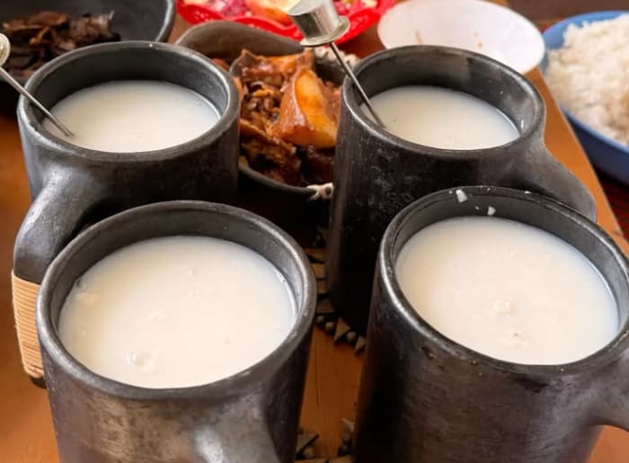 Traditional Zutho fermented rice drink associated with Nagaland