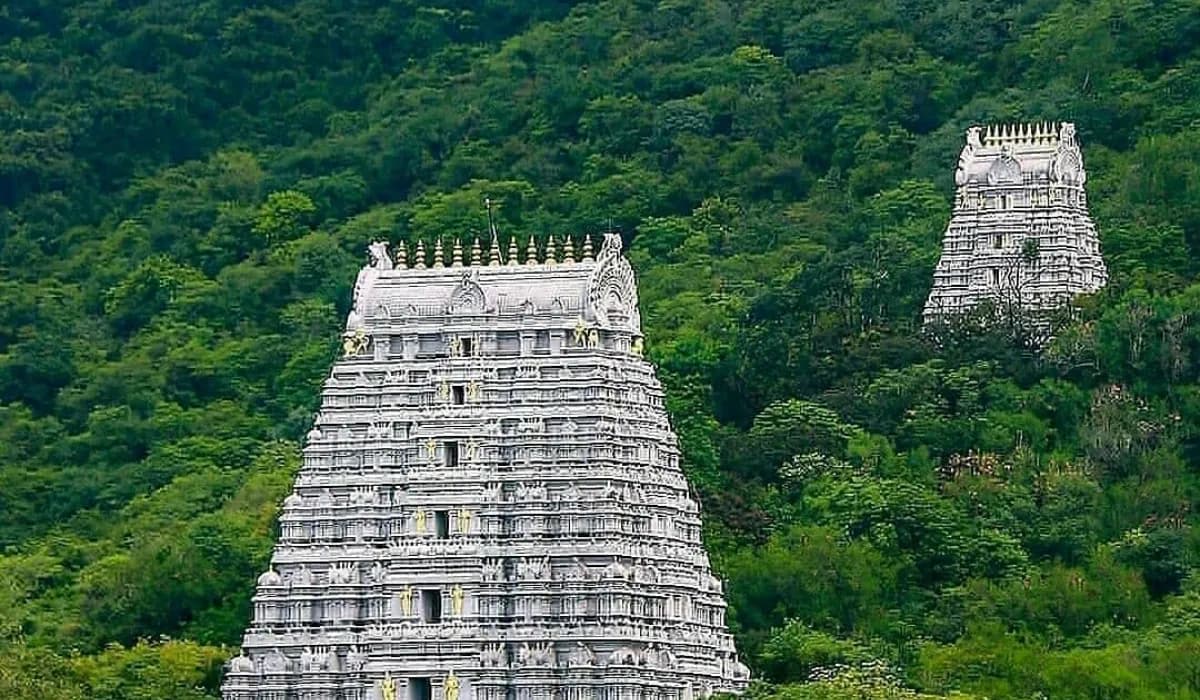 Drama In Tirupati: Intoxicated Man Scales Temple Tower, Demands Alcohol