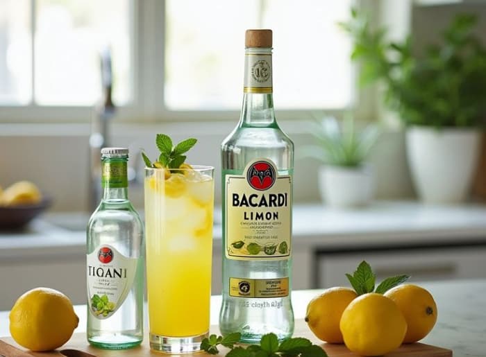 Bacardi Limon vs Bacardi White Rum bottles compared by ingredients, flavor, and alcohol percentage