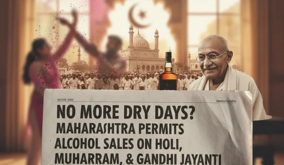 No More Dry Days? Maharashtra Permits Alcohol Sales On Holi, Muharram, And Gandhi Jayanti