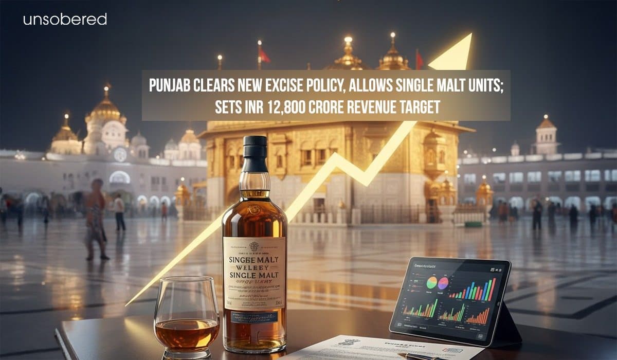 Punjab Clears New Excise Policy, Allows Single Malt Units; Sets INR 12,800 Crore Revenue Target