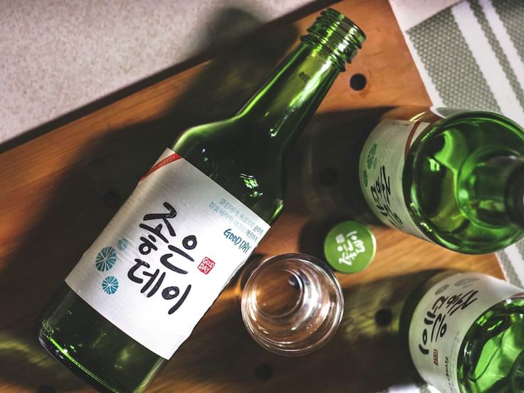 A bottle of soju