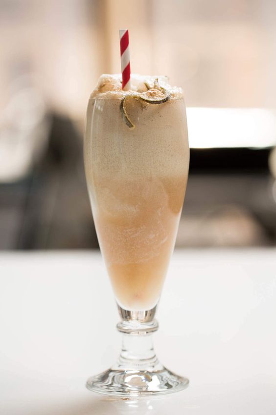 Dark And Stormy Float cocktail