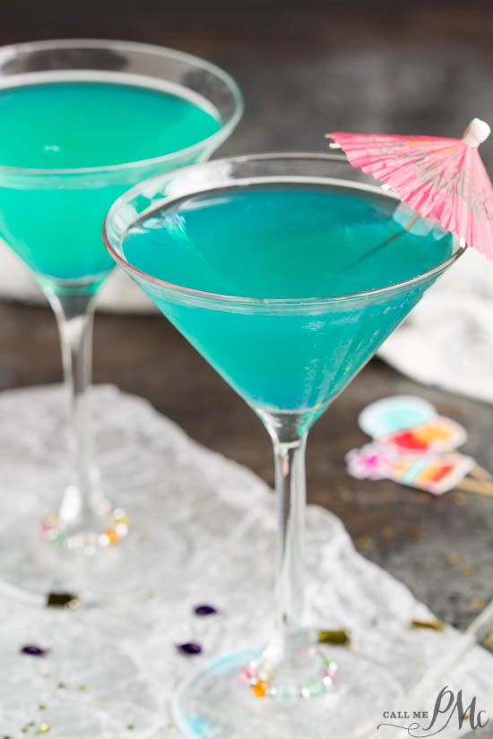 Blue sea martini