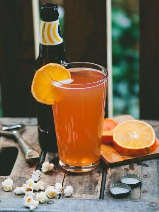 Beer Cocktail with Orange