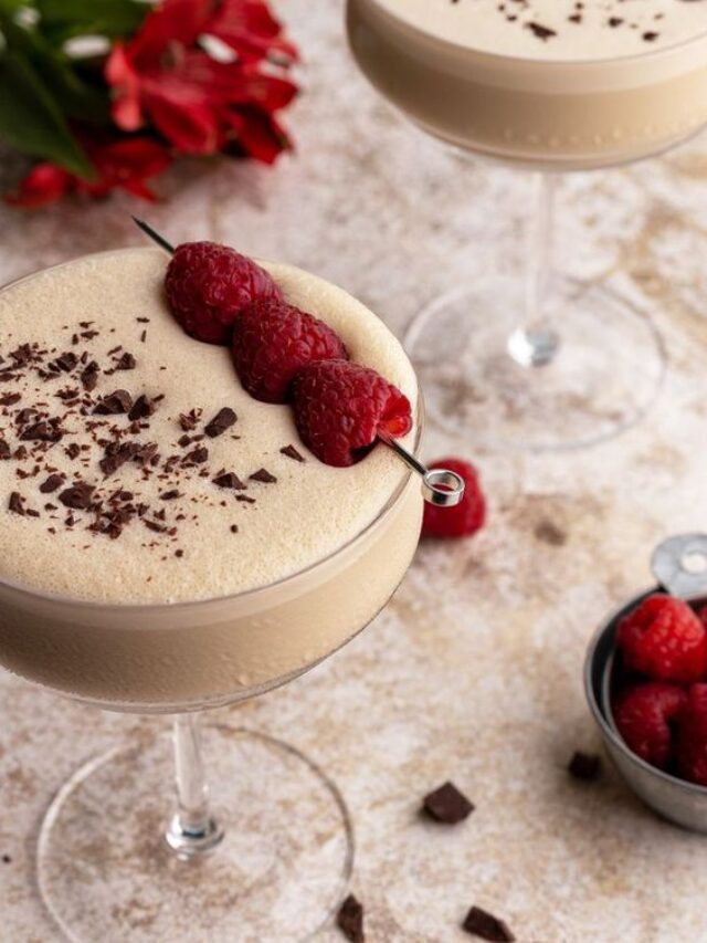 Raspberry Chocolate Martini Dessert Cocktail