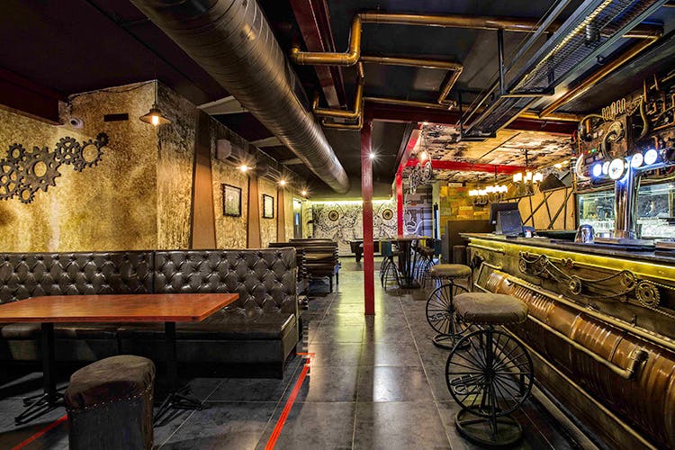 Interior of Thirsty Crow, a bar in Nungambakkam.