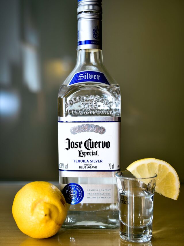 A bottle of Jose Cuervo tequila bottle