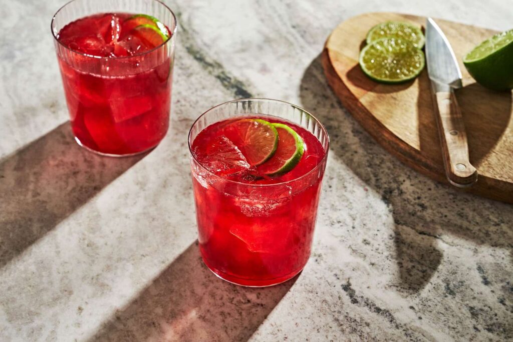 Pomegranate Margarita is a little sweet and a bit sour