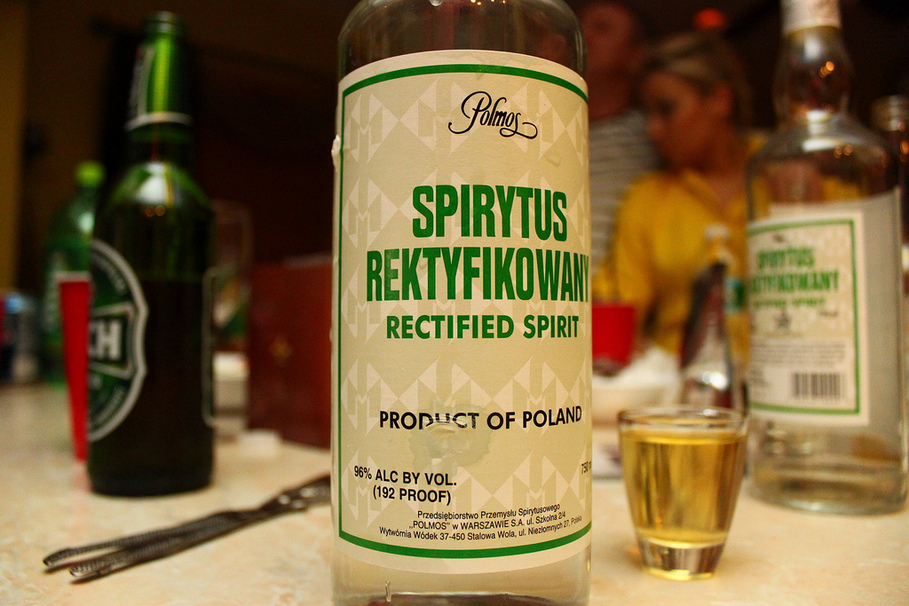 Spirytus Rektyfikowany is one of the world's strongest alcoholic drinks