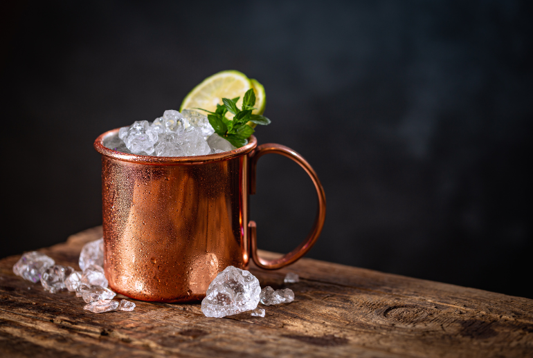 Mezcal Mule makes use of Mezcal in this Moscow Mule cocktail variaiotn