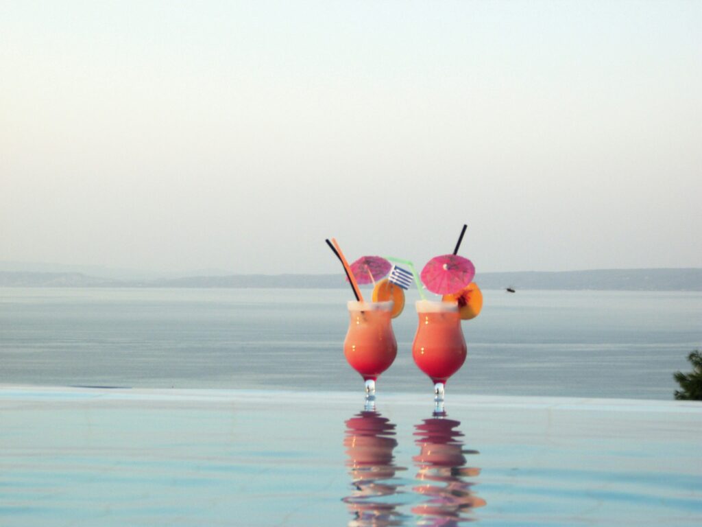 Beach-themed cocktails