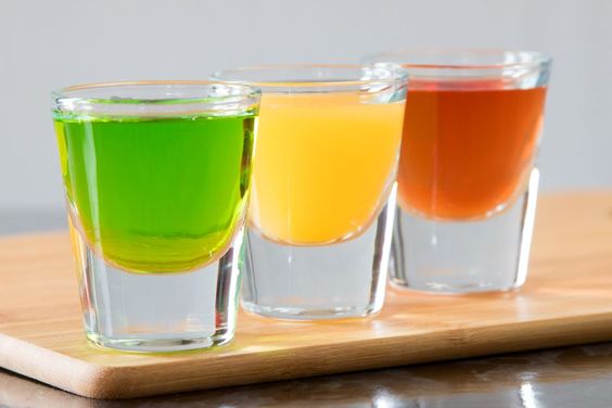 Vodka jello shots are a multicolored and fun addition to any party.