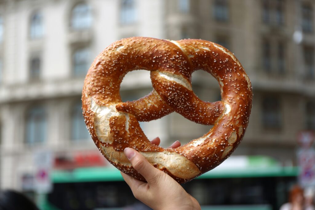 Pretzel at an Oktoberfest 