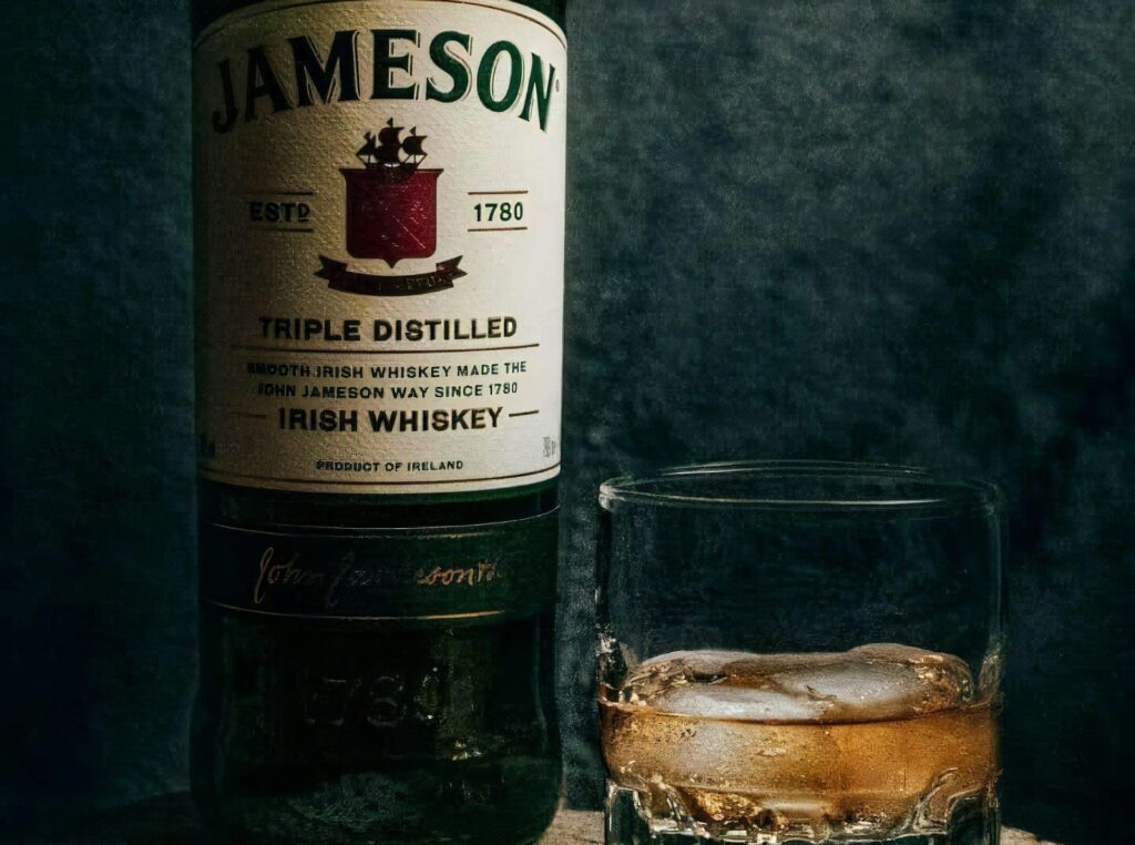 Jamesons Irish whiskey - one of the best drink at an Irish pub