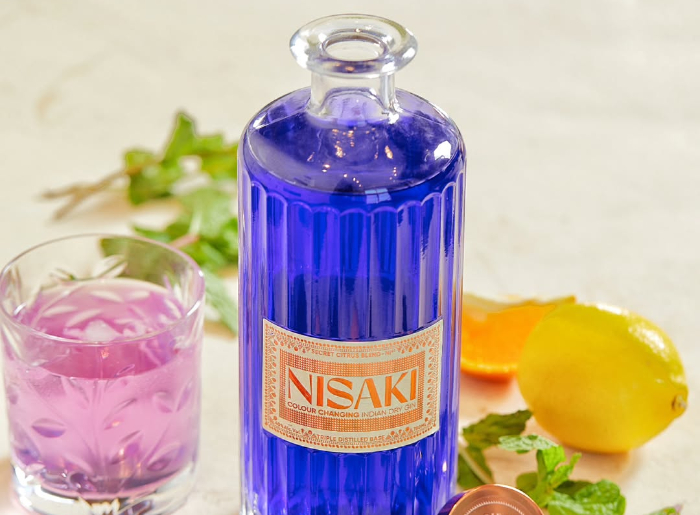 Nisaki bottle of dry gin