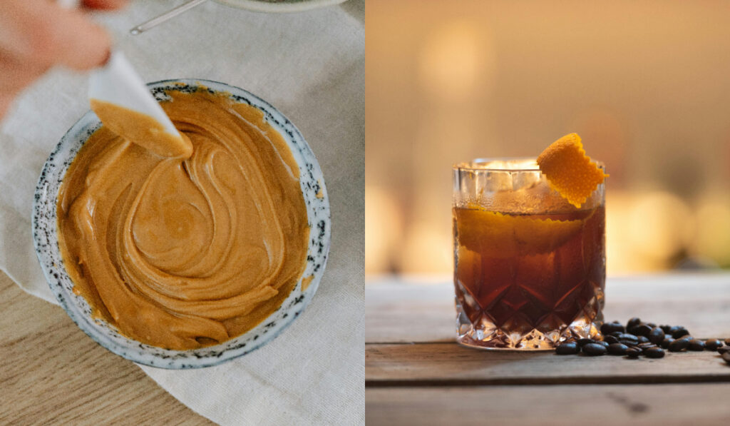 Peanut butter fat-washed whiskey