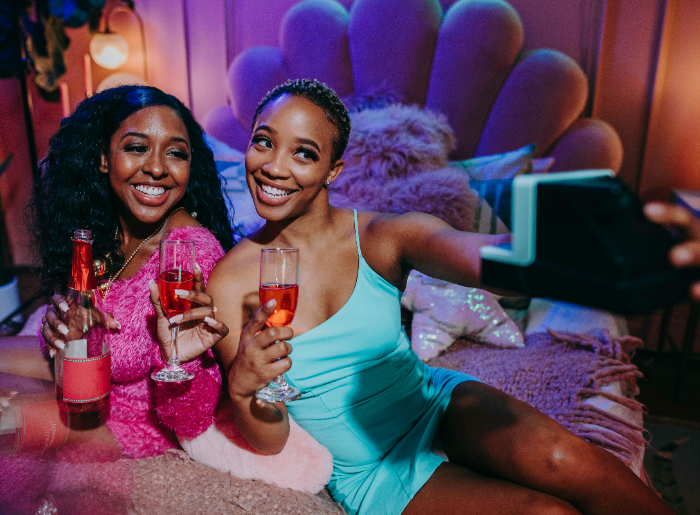 Girls having fun