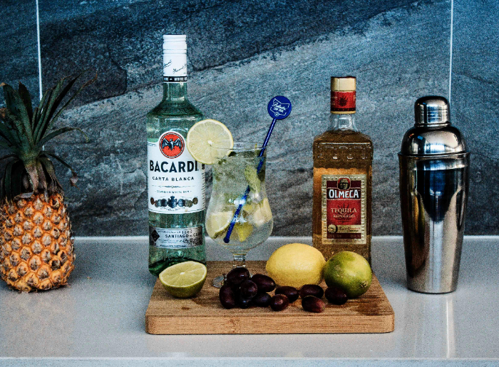 Glass of rum