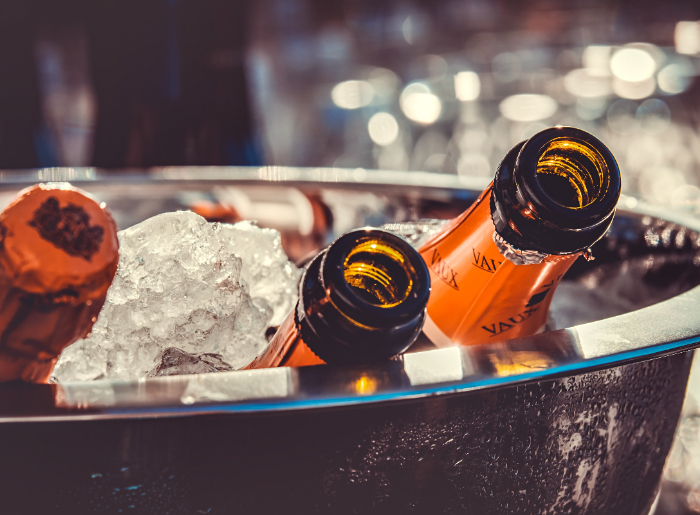 Champagne bottles